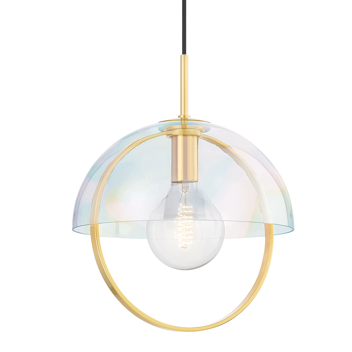 Mitzi Meriah Aged Brass 14W x 17.5H Pendant