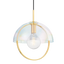 Mitzi Meriah Aged Brass 14W x 17.5H Pendant