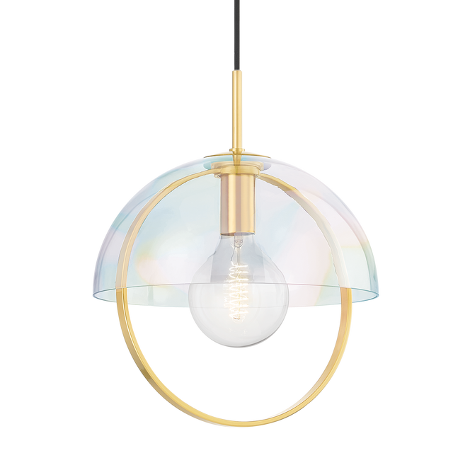 Mitzi Meriah Aged Brass 14W x 17.5H Pendant