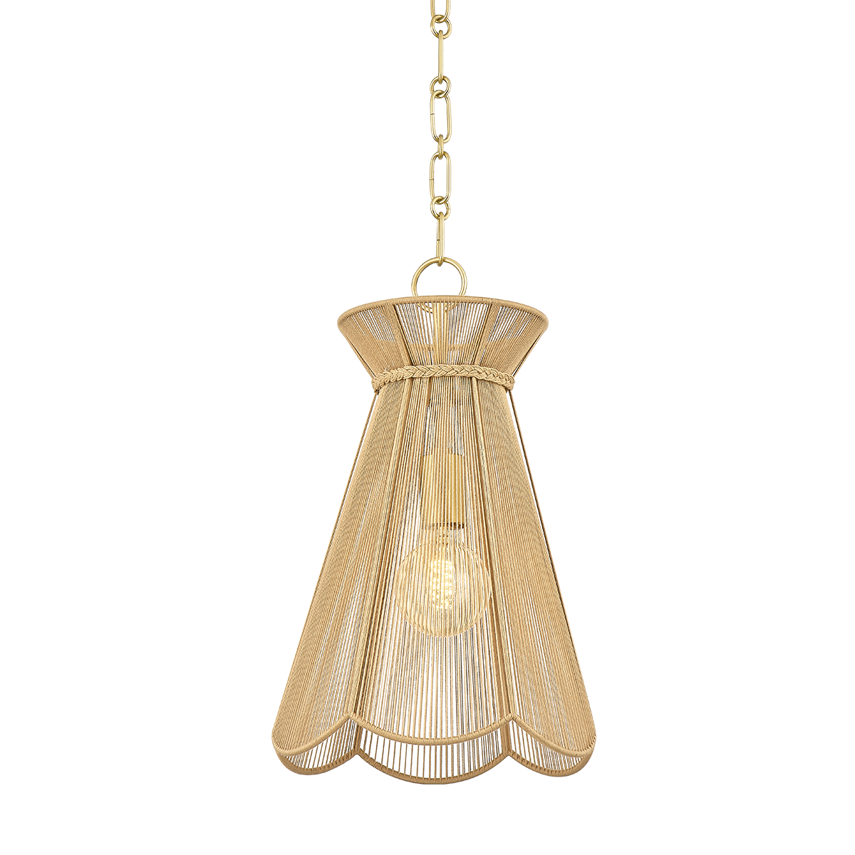 Mitzi Aaliyah Aged Brass 10W x 17.75H Pendant