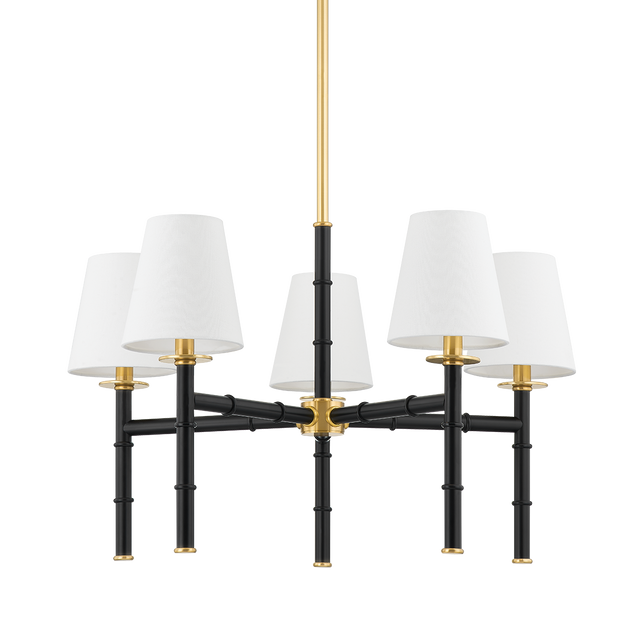 Mitzi Banyan Aged Brass 28W x 16.25H Chandelier