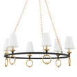 Mitzi Haverford Aged Brass 36.5W x 13.5H Chandelier