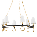 Mitzi Haverford Aged Brass 36.5W x 13.5H Chandelier