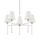 Mitzi Banyan Aged Brass 28W x 29.92L x 16.25H Chandelier