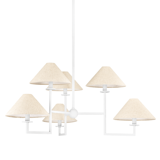Mitzi Gladwyne TEXTURED WHITE 39.25W x 16H Chandelier
