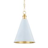 Mitzi Fenimore Aged Brass 12.5W x 19.25H Pendant