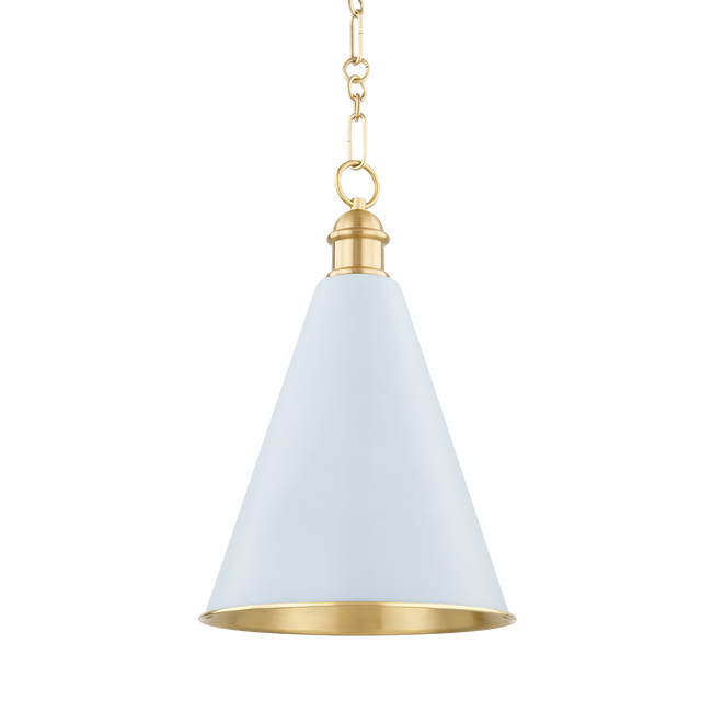 Mitzi Fenimore Aged Brass 12.5W x 19.25H Pendant