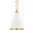 Mitzi Fenimore Aged Brass 12.5W x 18L x 19.25H Pendant