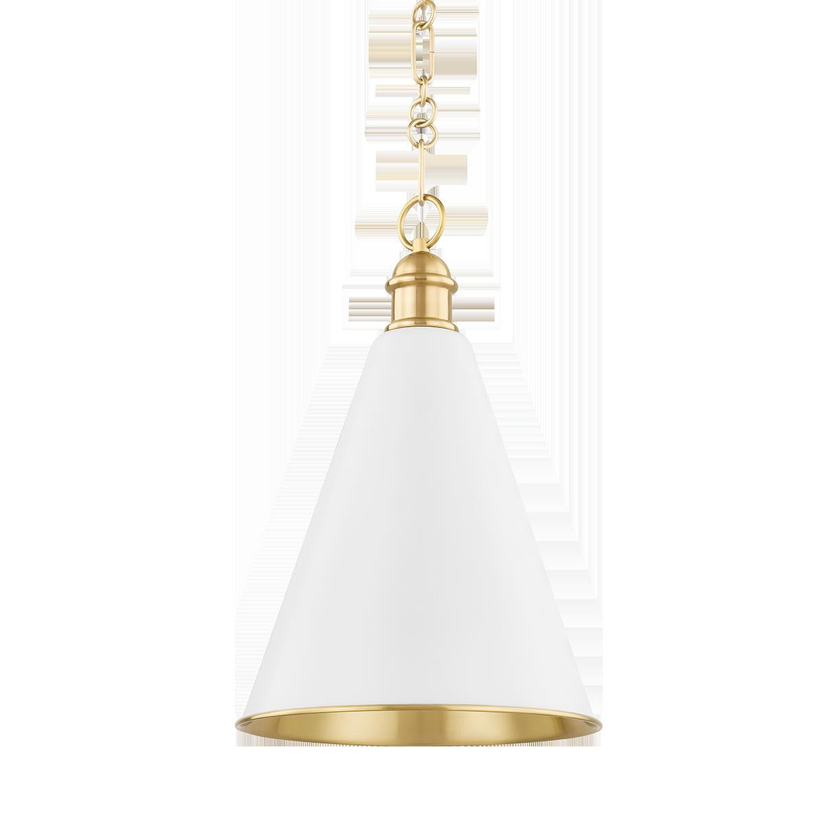 Mitzi Fenimore Aged Brass 12.5W x 18L x 19.25H Pendant