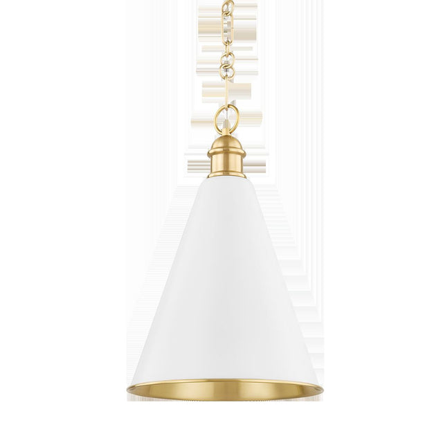 Mitzi Fenimore Aged Brass 12.5W x 18L x 19.25H Pendant