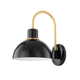 Mitzi Camille Aged Brass 8W x 11.5H Wall Sconce