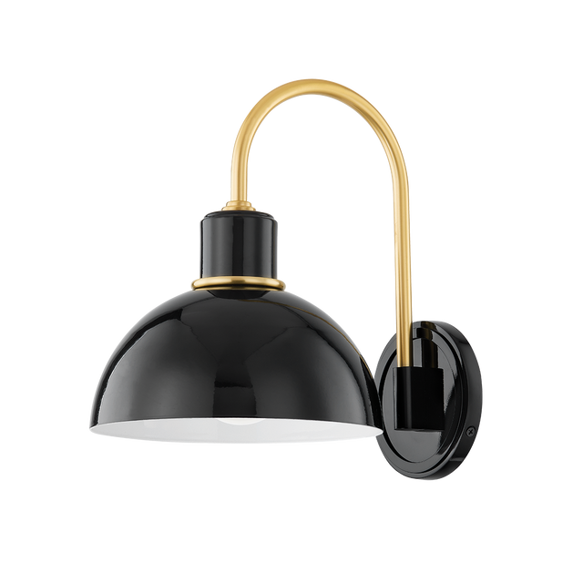 Mitzi Camille Aged Brass 8W x 11.5H Wall Sconce