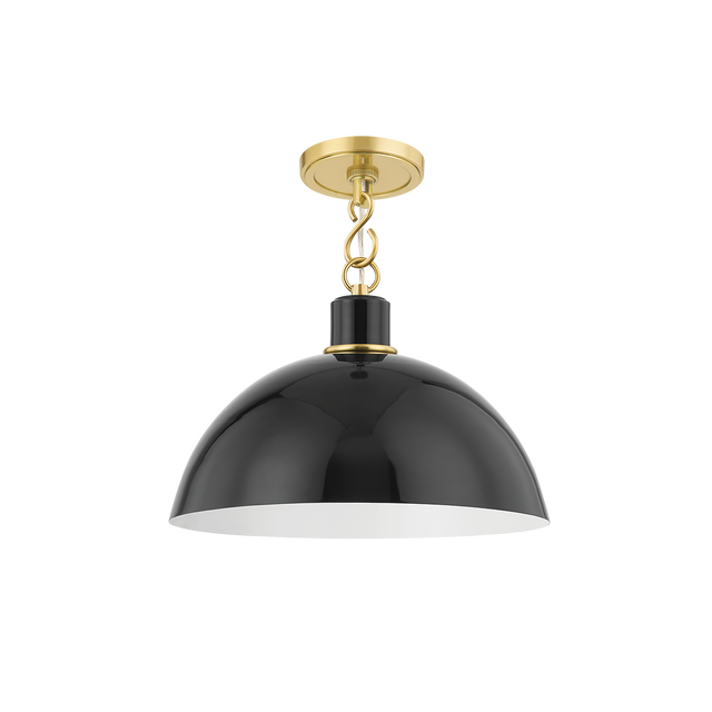Mitzi Camille Aged Brass 13W x 9.25H Pendant