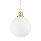 Mitzi Beverly Aged Brass 14W x 19.5H Pendant