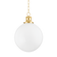 Mitzi Beverly Aged Brass 14W x 19.5H Pendant