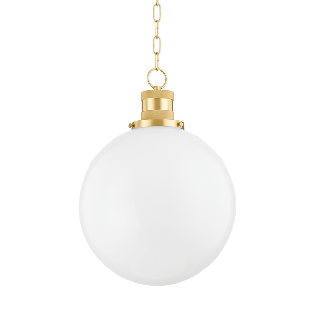 Mitzi Beverly Aged Brass 14W x 19.5H Pendant