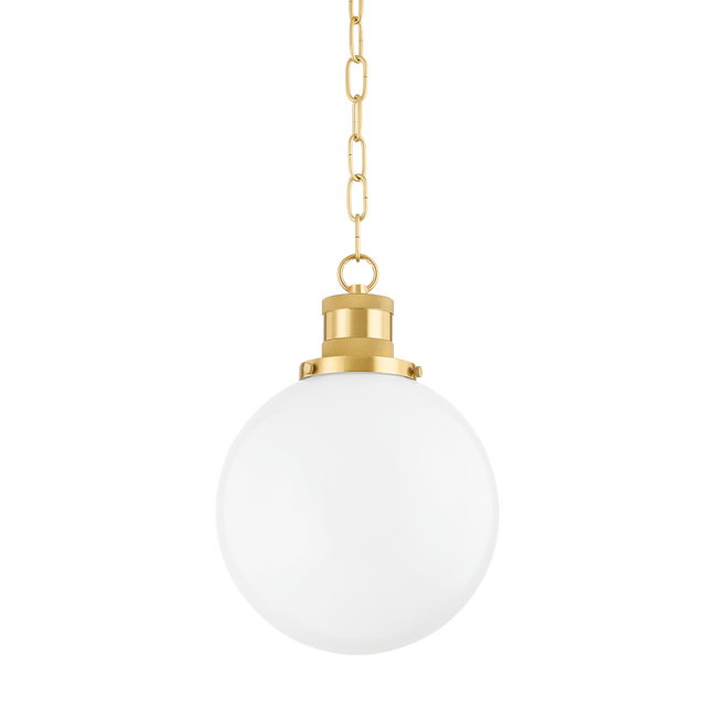 Mitzi Beverly Aged Brass 10W x 14.75H Pendant
