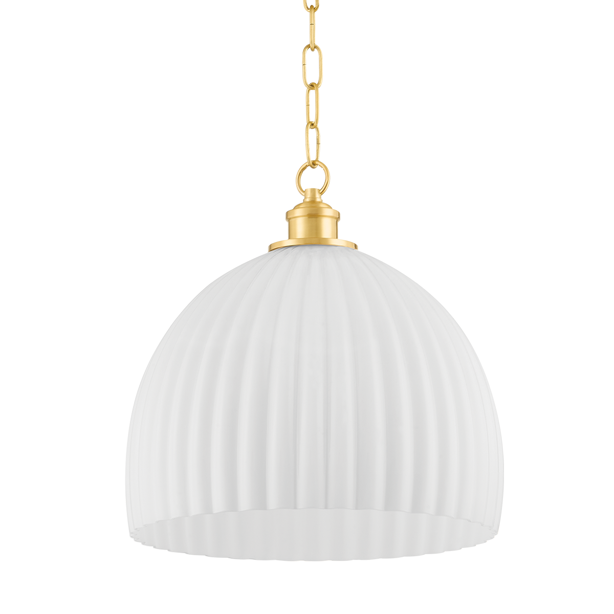 Mitzi Hillary Aged Brass 14W x 14.75H Pendant