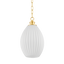 Mitzi Hillary Aged Brass 9W x 15.5H Pendant