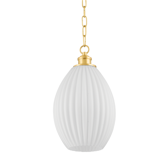 Mitzi Hillary Aged Brass 9W x 15.5H Pendant