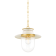 Mitzi Nori AGED BRASS/SOFT CREAM 13W x 12.75H Pendant