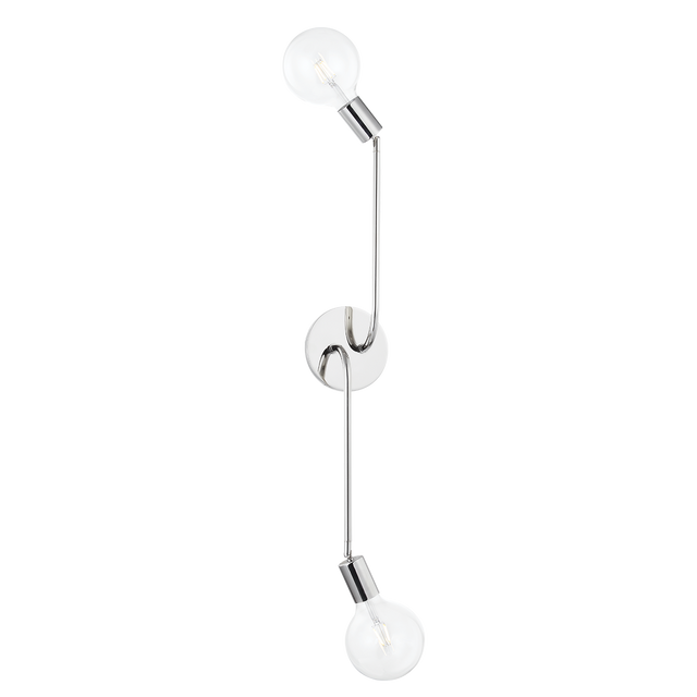 Mitzi Blakely Polished Nickel 7W x 42.75H Wall Sconce