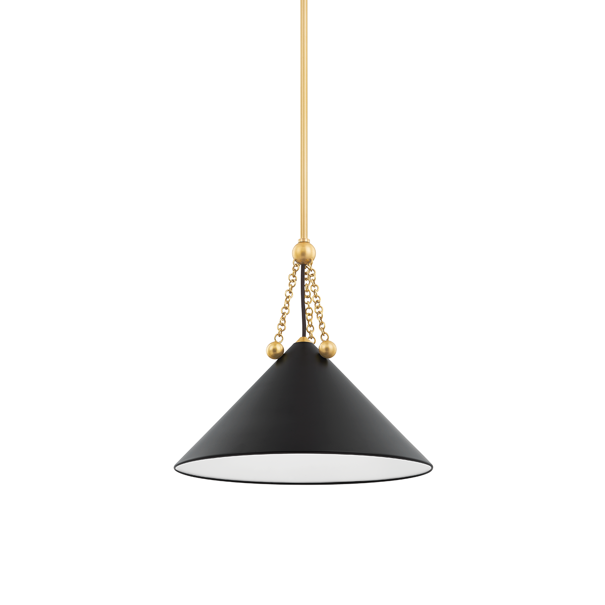 Mitzi KALEA Aged Brass/soft Black 16.25W x 15H Pendant
