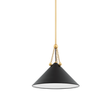 Mitzi KALEA Aged Brass/soft Black 16.25W x 15H Pendant