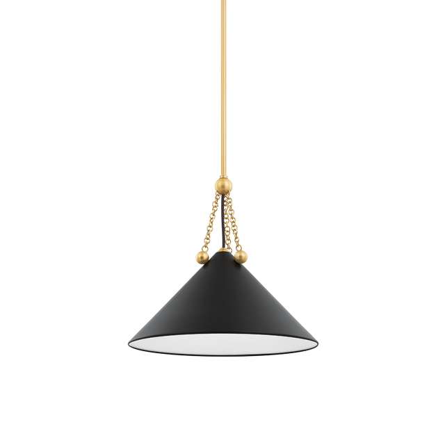 Mitzi KALEA Aged Brass/soft Black 16.25W x 15H Pendant