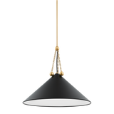 Mitzi KALEA Aged Brass/soft Black 23.5W x 20.25H Pendant