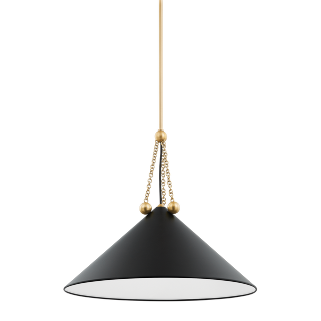 Mitzi KALEA Aged Brass/soft Black 23.5W x 20.25H Pendant