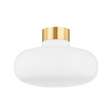 Mitzi ELIANA Aged Brass 14.25W x 9.75H Flush Mount