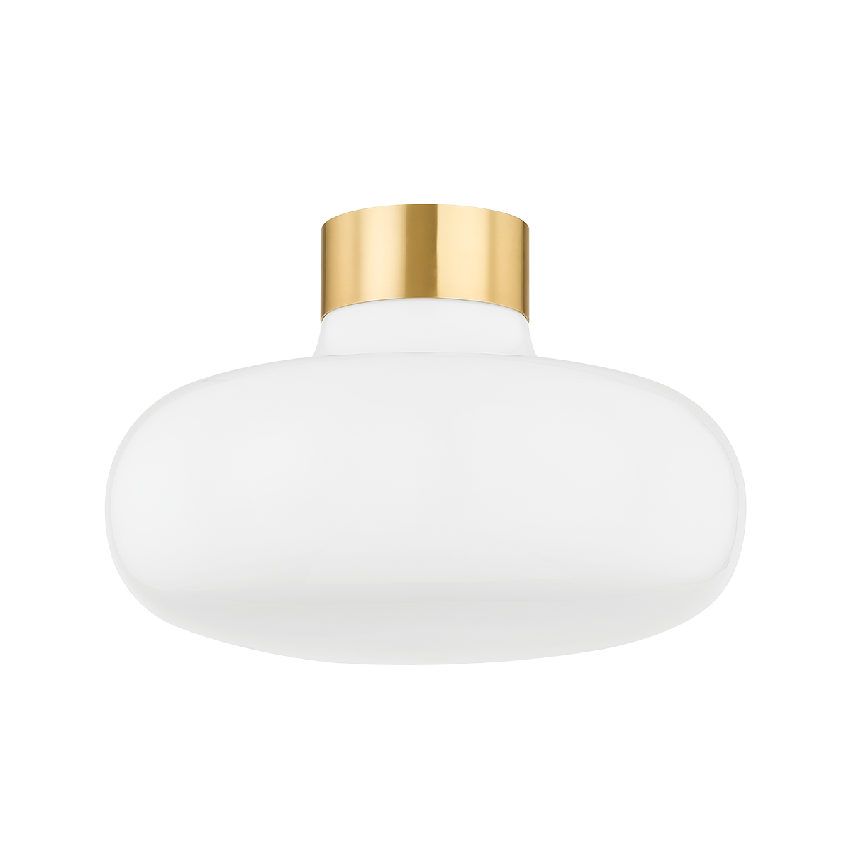 Mitzi ELIANA Aged Brass 14.25W x 9.75H Flush Mount