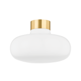 Mitzi ELIANA Aged Brass 14.25W x 9.75H Flush Mount