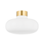 Mitzi ELIANA Aged Brass 14.25W x 9.75H Flush Mount