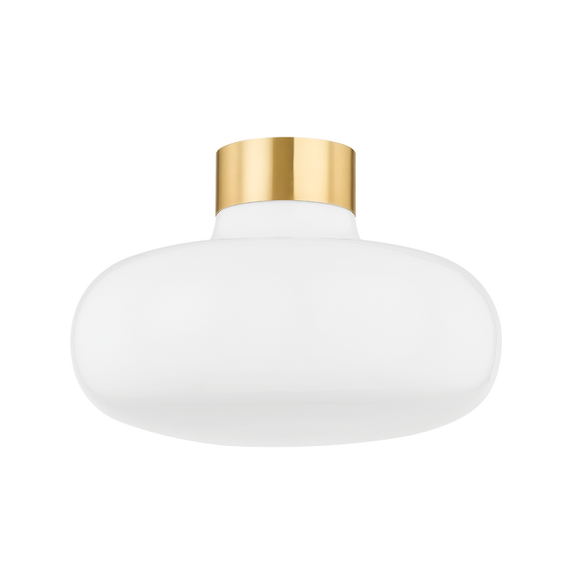 Mitzi ELIANA Aged Brass 14.25W x 9.75H Flush Mount