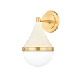 Mitzi CIARA AGED BRASS/SOFT CREAM 7W x 11.75H Wall Sconce