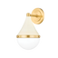 Mitzi CIARA AGED BRASS/SOFT CREAM 7W x 11.75H Wall Sconce