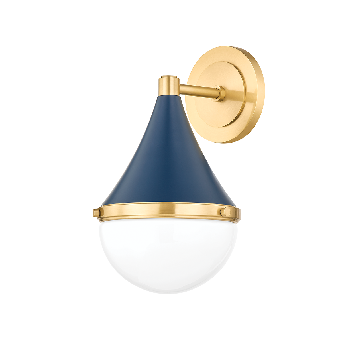 Mitzi CIARA AGED BRASS/SOFT NAVY 7W x 11.75H Wall Sconce