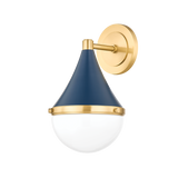 Mitzi CIARA AGED BRASS/SOFT NAVY 7W x 11.75H Wall Sconce