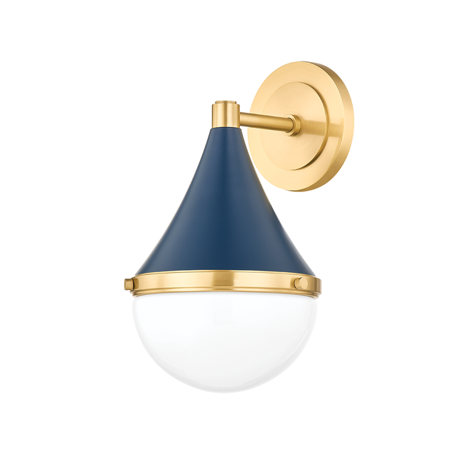 Mitzi CIARA AGED BRASS/SOFT NAVY 7W x 11.75H Wall Sconce