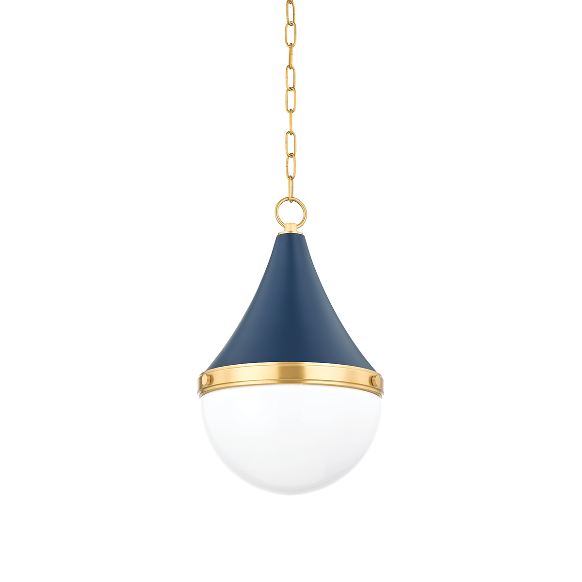 Mitzi CIARA AGED BRASS/SOFT NAVY 11.75W x 18H Pendant