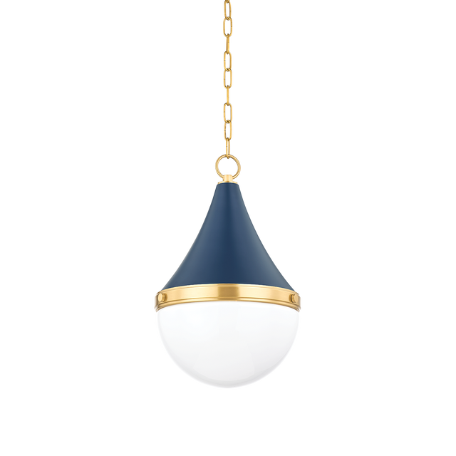 Mitzi CIARA AGED BRASS/SOFT NAVY 11.75W x 18H Pendant