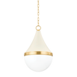 Mitzi CIARA AGED BRASS/SOFT CREAM 14.75W x 22.5H Pendant