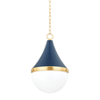 Mitzi CIARA AGED BRASS/SOFT NAVY 14.75W x 22.5H Pendant