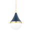 Mitzi CIARA AGED BRASS/SOFT NAVY 14.75W x 22.5H Pendant