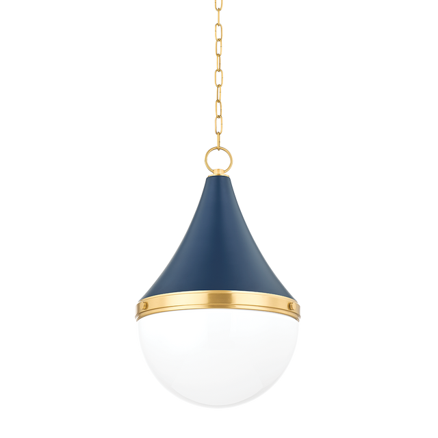 Mitzi CIARA AGED BRASS/SOFT NAVY 14.75W x 22.5H Pendant