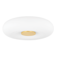 Mitzi IMANI Aged Brass 13.75W x 3.75H Flush Mount