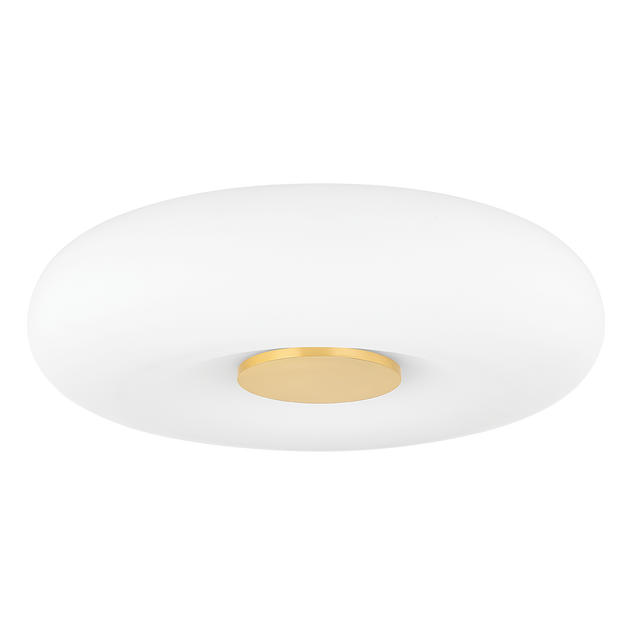 Mitzi IMANI Aged Brass 13.75W x 3.75H Flush Mount