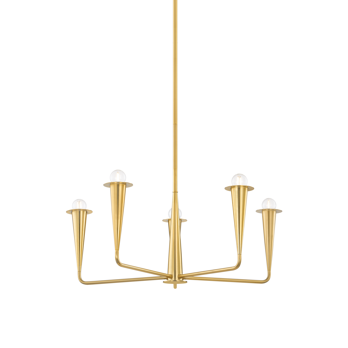 Mitzi DANNA Aged Brass 29.75W x 12H Chandelier